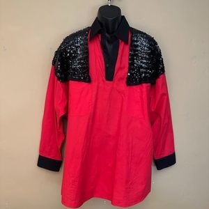 Sequined Cowboy Shirt Large Gently worn Made by Western Signatures EDS West